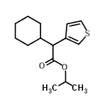 CAS 登录号：85614-48-8， 异丙基环己基(3-噻吩基)乙酸酯