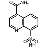CAS 登录号：856176-47-1， 8-氨基磺酰基-4-喹啉甲酰胺