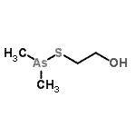 CAS 登录号：85653-39-0， 二甲基胂基巯基乙醇