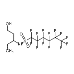 CAS 登录号：85665-64-1， 1,1,2,2,3,3,4,4,5,5,6,6,6-十三氟-N-(1-羟基-3-戊烷基)-1-己烷磺酰胺