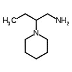 structure of CAS# 857243-06-2, 2-(1-Piperidinyl)-1-butanamine;1-PIPERIDINEETHANAMINE,B-ETHYL-;2-(1-piperidinyl)-1-butanamine;2-Piperidin-1-ylbutan-1-amine