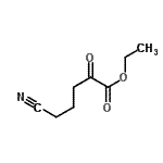 structure of CAS# 857431-56-2, Ethyl 5-cyano-2-oxopentanoate;Ethyl 5-cyano-2-oxovalerate;MFCD01319627