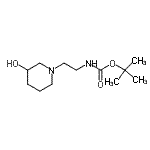 structure of CAS# 857637-25-3, 2-Methyl-2-propanyl [2-(3-hydroxy-1-piperidinyl)ethyl]carbamate;CARBAMICA<wbr>CID,[2-(3<wbr>-HYDROXY-<wbr>1-PIPERID<wbr>INYL)ETHY<wbr>L]-,T-BUT<wbr>YLESTER