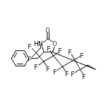 structure of CAS# 857637-92-4, 4-Benzyl-5-(3,3,4,4,5,5,6,6,7,7,8,8,8-tridecafluorooctyl)-1,3-oxazolidin-2-one;2-OXAZOLI<wbr>DINONE,4-<wbr>(PHENYLME<wbr>THYL)-5-(<wbr>3,3,4,4,5<wbr>,5,6,6,7,<wbr>7,8,8,8-T<wbr>RIDECAFLU<wbr>OROOCTYL)<wbr>-, (4S,5R<wbr>)-