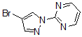 structure of CAS# 857641-46-4, 2-(4-Bromo-1H-Pyrazol-1-Yl)-Pyrimidine;2-(4-BROMO-1H-PYRAZOL-1-YL)PYRIMIDINE