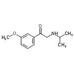 structure of CAS# 857724-35-7, 2-(Isopropylamino)-1-(3-methoxyphenyl)ethanone;1-(3-methoxyphenyl)-2-[(methylethyl)amino]ethan-1-one;2-Isopropylamino-1-(3-Methoxy-Phenyl)-Ethanone;2-ISOPROPYLAMINO-3'-METHOXYACETOPHENONE