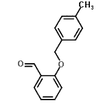 结构式 CAS# 85825-85-0, 2-[(4-甲基苄基)氧基]苯甲醛