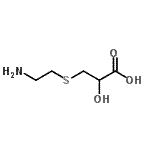 CAS 登录号：85852-48-8， 3-[(2-氨基乙基)硫基]-2-羟基丙酸