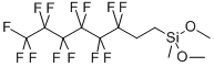 structure of CAS# 85857-17-6, 1H,1H,2H,2H-Perfluorooctylmethyldimethoxysilane;Dimethoxy(3,3,4,4,5,5,6,6,7,7,8,8,8-Tridecafluorooctyl)(Methyl)Silane;Methyl(3,3,4,4,5,5,6,6,7,7,8,8,8-Tridecafluorooctyl)Dimethoxysilane;Dimethoxymethyl(3,3,4,4,5,5,6,6,7,7,8,8,8-Tridecafluorooctyl)Silane