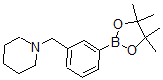 结构式 CAS# 859833-21-9, 3-(哌啶-1-基甲基)苯硼酸频哪醇酯