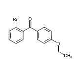 结构式 CAS# 860594-34-9, (2-溴苯基)(4-乙氧基苯基)甲酮