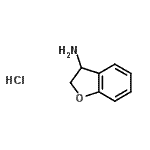 structure of CAS# 860689-81-2, 2,3-dihydrobenzofuran-3-amine hydrochloride;2,3-dihydro-1-benzofuran-3-amine hydrochloride;2,3-dihydrobenzofuran-3-amine hydrochloride;2,3-Dihydro-benzofuran-3-ylamine hydrochloride