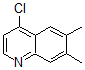 structure of CAS# 861038-79-1, 4-Chloro-6,7-Dimethylquinoline;4-CHLORO-6,7-DIMETHYLQUINOLINE
