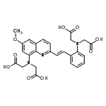 CAS 登录号：86277-62-5， [{2-[(E)-2-{8-[二(羧甲基)氨基]-6-甲氧基-2-喹啉基}乙烯基]苯基}(羧甲基)氨基]乙酸