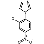结构式 CAS# 862776-43-0, 1-(2-氯-4-硝基苯基)-1H-咪唑