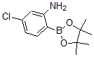 结构式 CAS# 863578-21-6, 2-氨基-4-氯苯基硼酸频哪醇酯