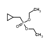 structure of CAS# 863975-37-5, Diethyl (cyclopropylmethyl)phosphonate;Diethyl cyclopropylmethyl phosphonate;Diethylcyclopropylmethylphosphonate;635820_ALDRICH