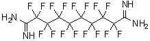 structure of CAS# 865-94-1, Perfluorosebacamidine;Perfluorosebacamidine 97%;Perfluorosebacamidine97%;PERFLUOROSEBACAMIDINE