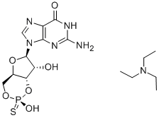 结构式 CAS# 86562-09-6, 鸟苷 3',5'-环单硫代磷酸酯三乙基铵盐