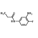 结构式 CAS# 866023-55-4, N-(3-氨基-4-氟苯基)丙酰胺