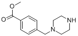 structure of CAS# 86620-81-7, 4-Piperazin-1-Ylmethyl-Benzoic Acid Methyl Ester;4-(1-PIPERAZINYL METHYL) BENZOIC ACID METHYL ESTER;4-(1-PIPERAZIYL METHYL) BENZOIC ACID METHYL ESTER;4-PIPERAZIN-1-YLMETHYL-BENZOIC ACID METHYL ESTER
