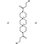 structure of CAS# 86641-76-1, 3,12-Bis(3-bromopropanoyl)-3,12-diaza-6,9-diazoniadispiro[5.2.5.2]hexadecane dichloride;3,12-Bis(<wbr>3-bromo-1<wbr>-oxopropy<wbr>l)-3,12-d<wbr>iaza-6,9-<wbr>diazoniad<wbr>ispiro(5.<wbr>2.5.2)hex<wbr>adecane d<wbr>ichloride;3,12-bis(<wbr>3-bromopr<wbr>opanoyl)-<wbr>3,12-diaz<wbr>a-6,9-dia<wbr>zoniadisp<wbr>iro[5.2.5<wbr>.2]hexade<wbr>cane dich<wbr>loride;3,12-Bis(<wbr>3-bromopr<wbr>opionyl)-<wbr>3,12-diaz<wbr>a-6,9-dia<wbr>zoniadisp<wbr>iro(5.2.5<wbr>.2)hexade<wbr>cane dich<wbr>loride