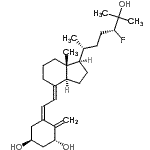 CAS 登录号：86677-62-5， (1R,3S,5Z,7E,24R)-24-氟-9,10-开链胆甾-5,7,10-三烯-1,3,25-三醇