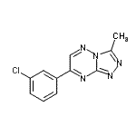 CAS#: 86869-91-2， 7-(3-Chlorophenyl)-3-methyl[1,2,4]triazolo[4,3-b][1,2,4]triazine
