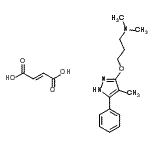CAS#: 86871-71-8， N,N-Dimethyl-3-[(4-methyl-5-phenyl-1H-pyrazol-3-yl)oxy]-1-propanamine (2E)-2-butenedioate (1:1)
