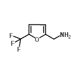 structure of CAS# 868755-68-4, 1-[5-(Trifluoromethyl)-2-furyl]methanamine;[5-(Trifluoromethyl)fur-2-yl]methylamine;[5-(Trifl<wbr>uoromethy<wbr>l)fur-2-y<wbr>l]methyla<wbr>mine, 5-(<wbr>Trifluoro<wbr>methyl)fu<wbr>rfurylami<wbr>ne;1-[5-(Trifluoromethyl)-2-furyl]methylamine