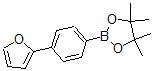 structure of CAS# 868755-79-7, 4-(Fur-2-yl)benzeneboronic acid, pinacol ester;2-[4-(2-Furyl)Phenyl]-4,4,5,5-Tetramethyl-1,3,2-Dioxaborolane , Tech.;2-[4-(Fur-2-Yl)Phenyl]-4,4,5,5-Tetramethyl-1,3,2-Dioxaborolane;2-[4-(2-FURYL)PHENYL]-4,4,5,5-TETRAMETHYL-1,3,2-DIOXABOROLANE