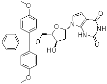 CAS#: 869355-16-8， 7-{5-O-[Bis(4-methoxyphenyl)(phenyl)methyl]-2-deoxy-beta-D-threo-pentofuranosyl}-1H-pyrrolo[2,3-d]pyrimidine-2,4(3H,7H)-dione