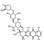 CAS#: 86944-87-8， (1R,2R,4S)-2-Ethyl-2,4,7,10,12-pentahydroxy-6,11-dioxo-1,2,3,4,6,11-hexahydro-1-tetracenyl 2,3,6-trideoxy-4-O-{2,6-dideoxy-4-O-[(2R,6S)-6-methyl-5-oxotetrahydro-2H-pyran-2-yl]-alpha-L-lyxo-hexopyranos yl}-3-(dimethylamino)-alpha-L-lyxo-hexopyranoside
