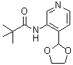 结构式 CAS# 869735-24-0, N-[4-(1,3-二氧戊环-2-基)-3-吡啶基]-2,2-二甲基丙酰胺