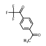 structure of CAS# 86988-49-0, 1-(4-Acetylphenyl)-2,2,2-trifluoroethanone;1-(4-Acetylphenyl)-2,2,2-trifluoroethan-1-one;1-(4-acetylphenyl)-2,2,2-trifluoroethanone;1-acetyl-4-(2,2,2-trifluoroacetyl)benzene
