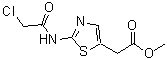 structure of CAS# 869951-10-0, Methyl {2-[(chloroacetyl)amino]-1,3-thiazol-5-yl}acetate;[2-(2-Chl<wbr>oro-acety<wbr>lamino)-t<wbr>hiazol-5-<wbr>yl]-aceti<wbr>c acid me<wbr>thyl ester;methyl {2-[(chloroacetyl)amino]-1,3-thiazol-5-yl}acetate;methyl 2-(2-(2-chloroacetamido)thiazol-5-yl)acetate
