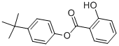 structure of CAS# 87-18-3, Salicylic Acid 4-Tert-Butylphenyl Ester;2-Hydroxybenzoic Acid (4-Tert-Butylphenyl) Ester;Benzoic Acid, 2-Hydroxy-, 4-(1,1-Dimethylethyl)Phenyl Ester;Nsc33404