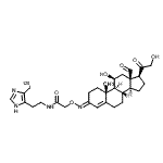 CAS#: 87002-37-7， 2-({(E)-[(3E,11beta)-11,21-Dihydroxy-18,20-dioxopregn-4-en-3-ylidene]amino}oxy)-N-{2-[4-(<sup>125</sup>I)iodo-1H-imidazol-5-yl]ethyl}acetamide