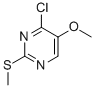 structure of CAS# 87026-45-7, 4-Chloro-5-Methoxy-2-(Methylsulfanyl)Pyrimidine;4-Chloro-5-Methoxy-2-(Methylthio)Pyrimidine ,97%;4-CHLORO-5-METHOXY-2-(METHYLSULFANYL)PYRIMIDINE