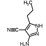 CAS 登录号：871336-82-2， 3-氨基-5-丙基-1H-吡唑-4-甲腈