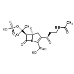 CAS 登录号：87139-37-5， (5R,6R)-3-[(R)-(2-乙酰氨基基乙基)亚磺酰]-7-氧代-6-[2-(磺基氧基)-2-丙基]-1-氮杂双环[3.2.0]庚-2-烯-2-羧酸