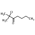 CAS 登录号：872610-87-2， 2-氯-2-甲基-3-庚酮