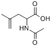 structure of CAS# 87325-65-3, N-Acetyl-4,5-Dehydro-DL-Leucine;N-ACETYL-4,5-DEHYDRO-DL-LEUCINE