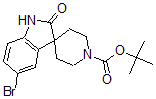 结构式 CAS# 873779-30-7, 5-溴-1,2-二氢-2-氧代-螺[3H-吲哚-3,4'-哌啶]-1'-羧酸叔丁酯