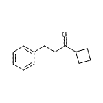 structure of CAS# 874009-12-8, 1-Cyclobutyl-3-phenyl-1-propanone;Cyclobutyl 2-phenethyl ketone;MFCD03842959