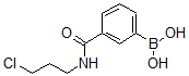 结构式 CAS# 874288-10-5, B-[3-[[(3-氯丙基)氨基]羰基]苯基]-硼酸
