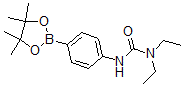 结构式 CAS# 874290-94-5, 4-(3-二乙基脲基)苯硼酸频哪醇酯