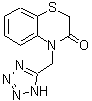 结构式 CAS# 874765-99-8, 4-(1H-四唑-5-基甲基)-2H-1,4-苯并噻嗪-3(4H)-酮