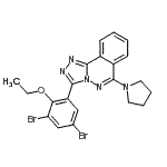CAS#: 87540-17-8， 3-(3,5-Dibromo-2-ethoxyphenyl)-6-(1-pyrrolidinyl)[1,2,4]triazolo[3,4-a]phthalazine