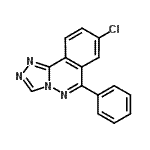 CAS 登录号：87540-69-0， 8-氯-6-苯基[1,2,4]三唑并[3,4-a]酞嗪